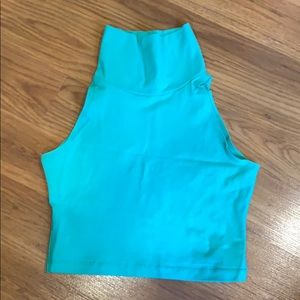 American Apparel Cropped Sleeveless Turtleneck